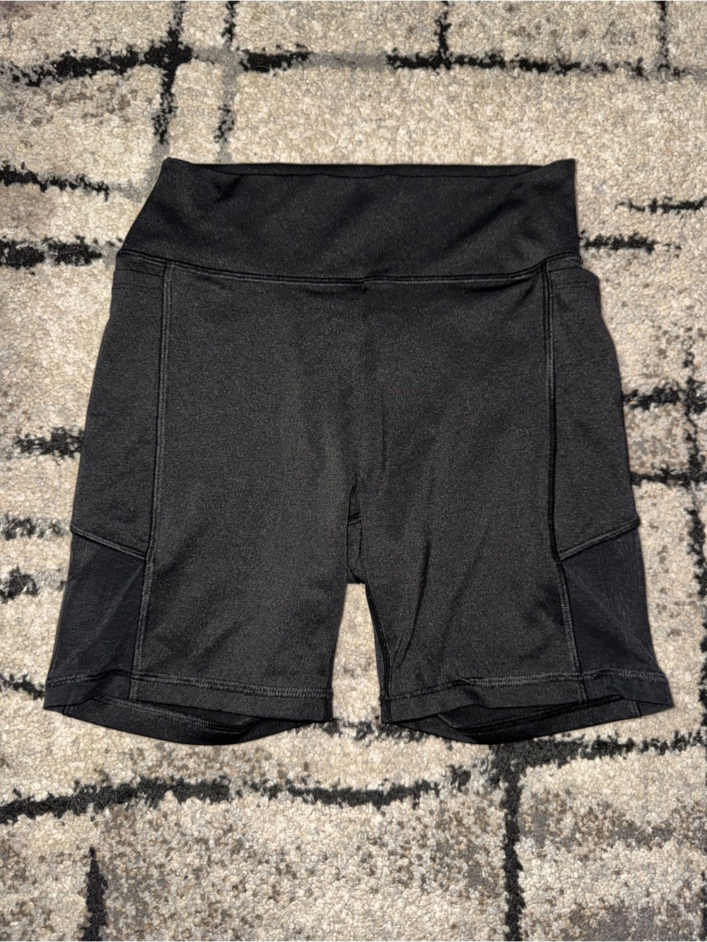 PINK Victoria's Secret Black High-Rise Bike Shorts